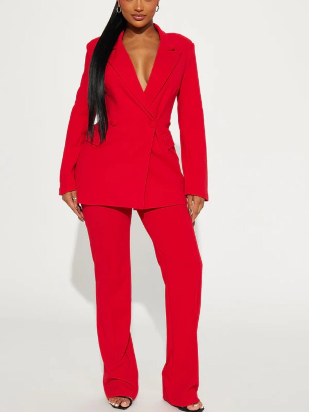 Suit Fashion Nova Sexy Coat Jacket Dreamy Moments Blazer Collar Pant Set XL 15 L
